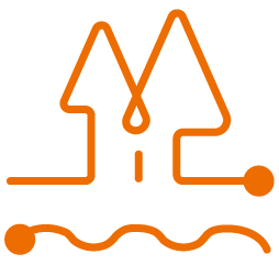 Orange environment icon