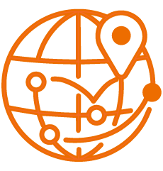 Orange Locations Icon